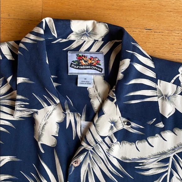 VTG Silk NWOT Paradise Coves Hawaiian shirt - Picture 2 of 5